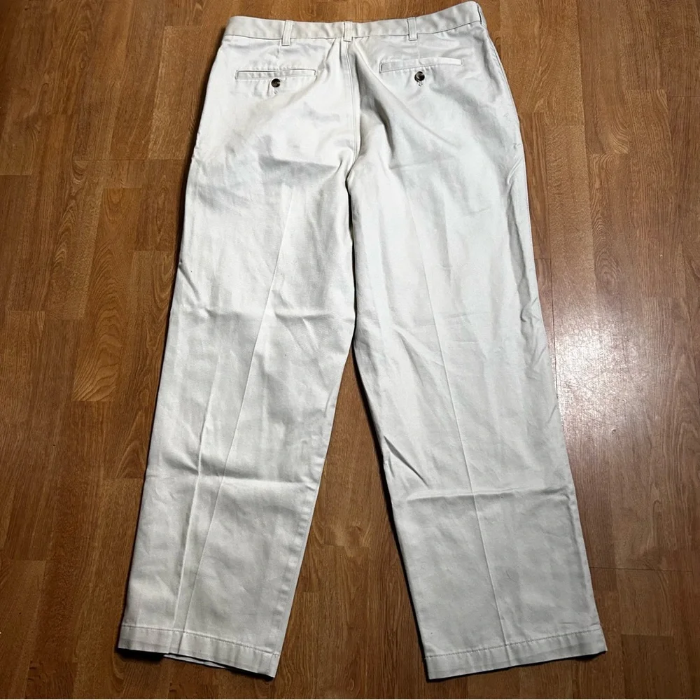 Van Heusen Men's Light Cream cotton Chinos Sz 35x30